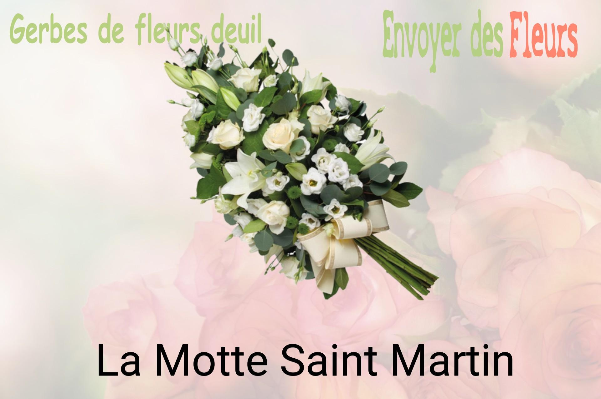 Gerbe de fleurs de deuil livrée à La Motte-Saint-Martin